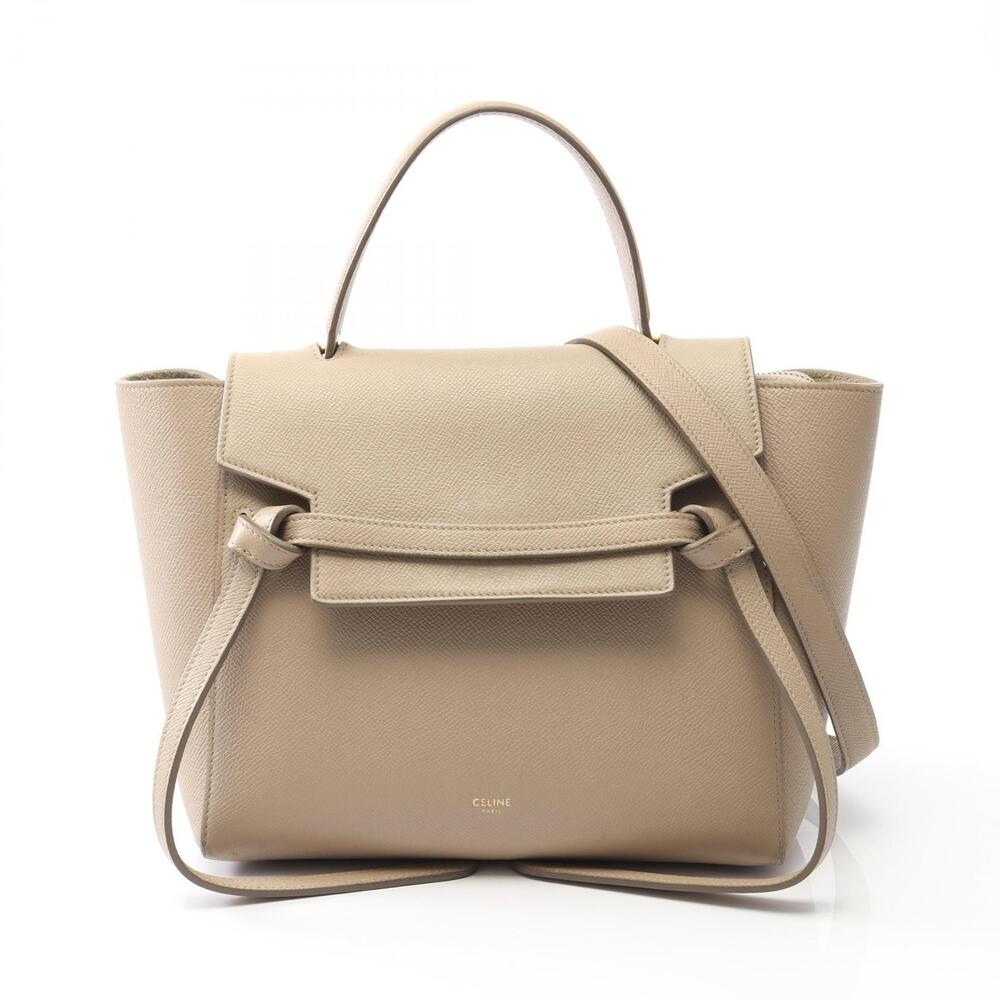 Celine BELT BAG Handbag Leather Beige